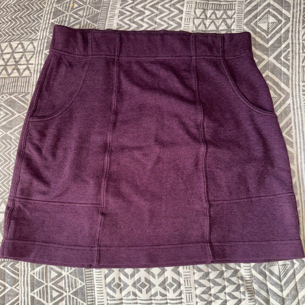 Horny Toad Deep Purple Pencil Skirt